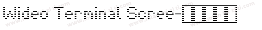 Wideo Terminal Scree字体转换
